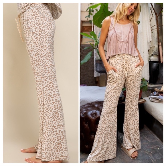 POL Leopard Flare Lounge Pants - Picture 9 of 14
